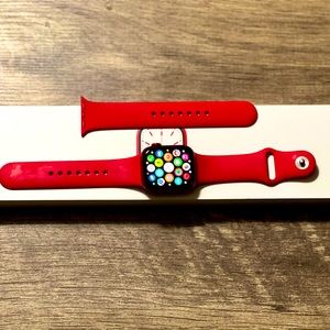 Red Series 7 Apple Sports Watch